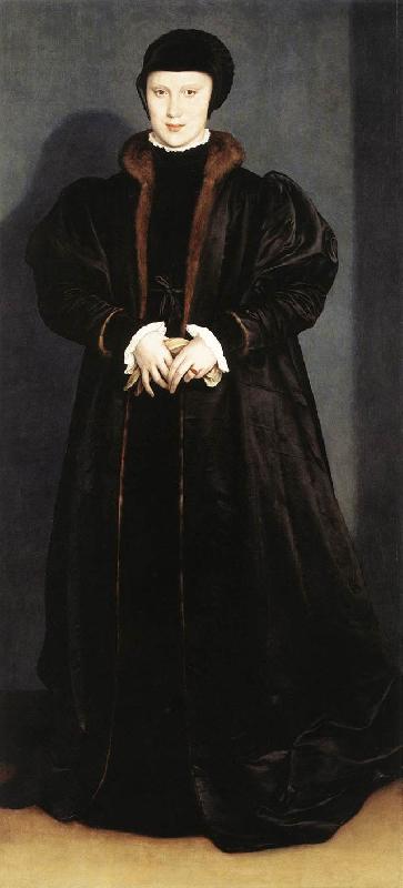 HOLBEIN, Hans the Younger Christina of Denmark, Ducchess of Milan sf